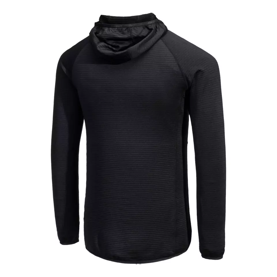 Portwest B191BKR, Waffle Fleece Hooded Baselayer, Black, image 3, gallery thumbnail
