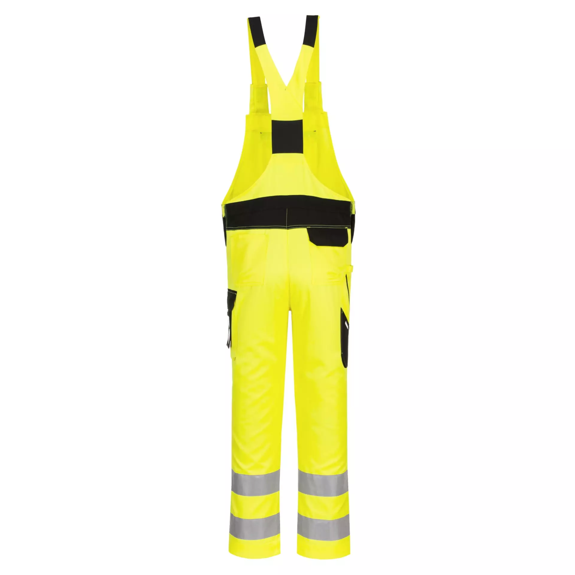 Portwest PW244YBR, PW2 Hi-Vis Bib and Brace, Yellow/Black, image 2