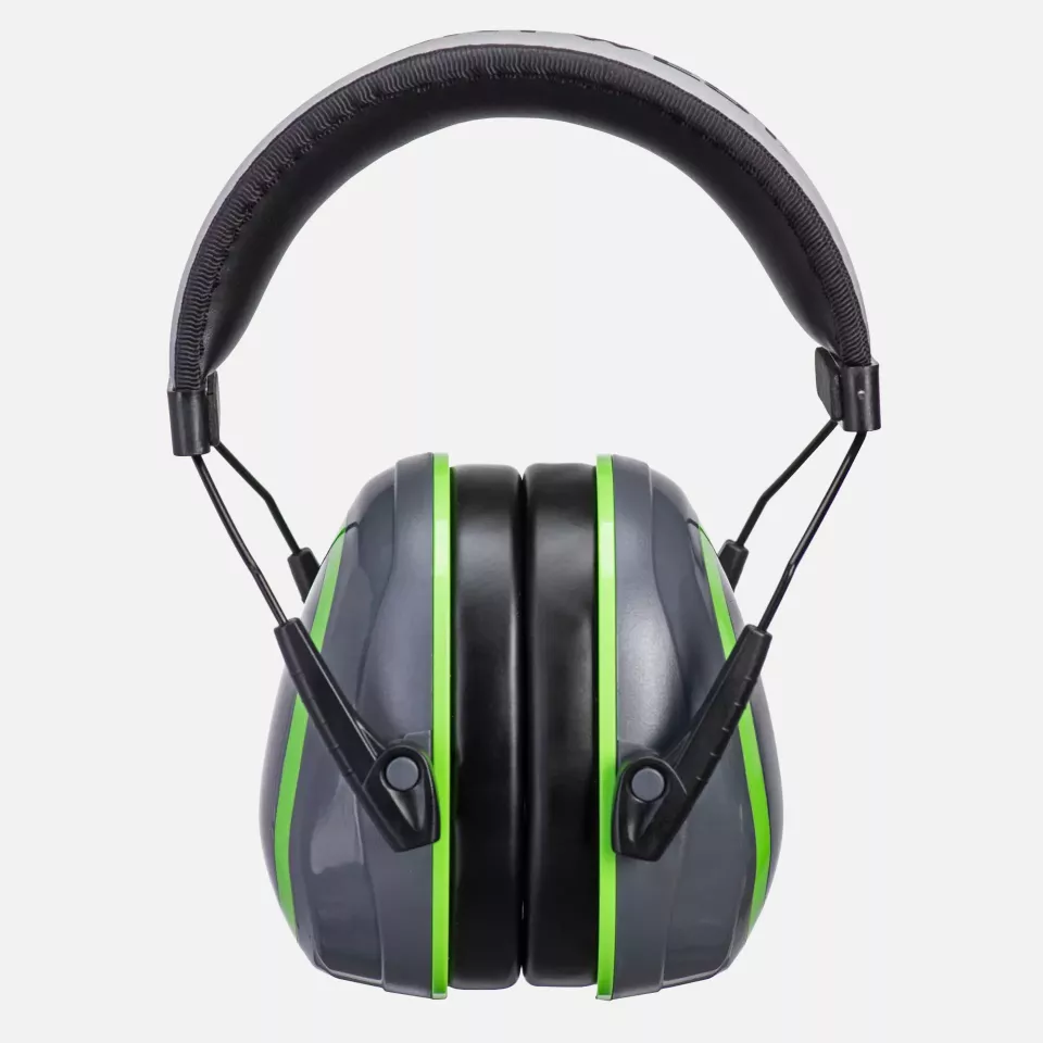 Portwest PW72GGN, HV Extreme Ear Defenders Low, Grey/Green, image 1, gallery thumbnail