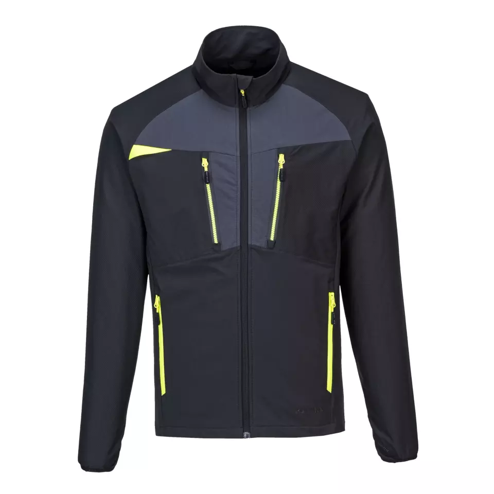 Portwest DX480BKR, DX4 Zip Lightweight Mid Layer, Black