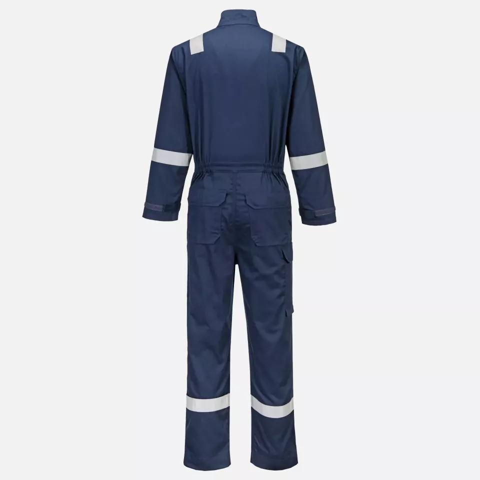 Portwest FR513NAR, Bizflame Work Chemical Resistant FR Coverall, Navy, image 3, gallery thumbnail