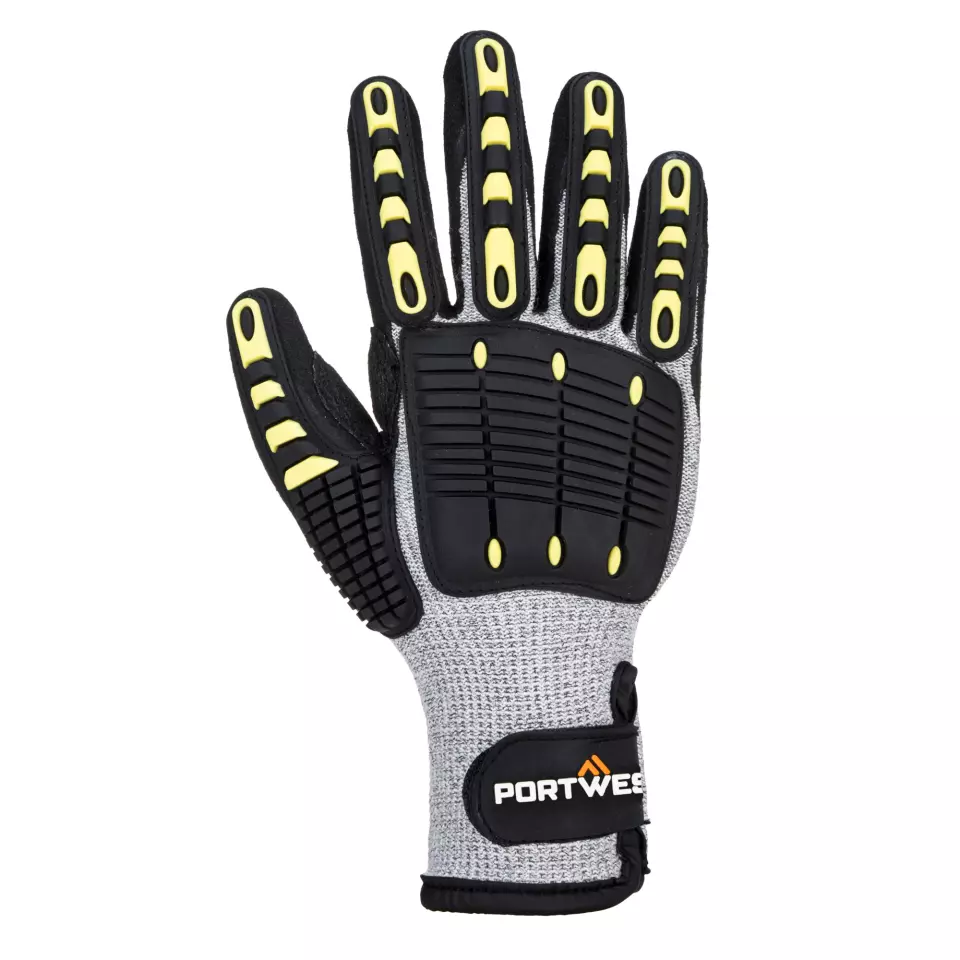 Portwest A729G8R, Anti Impact Cut Resistant Thermal Glove, Grey/Black, image 1, gallery thumbnail