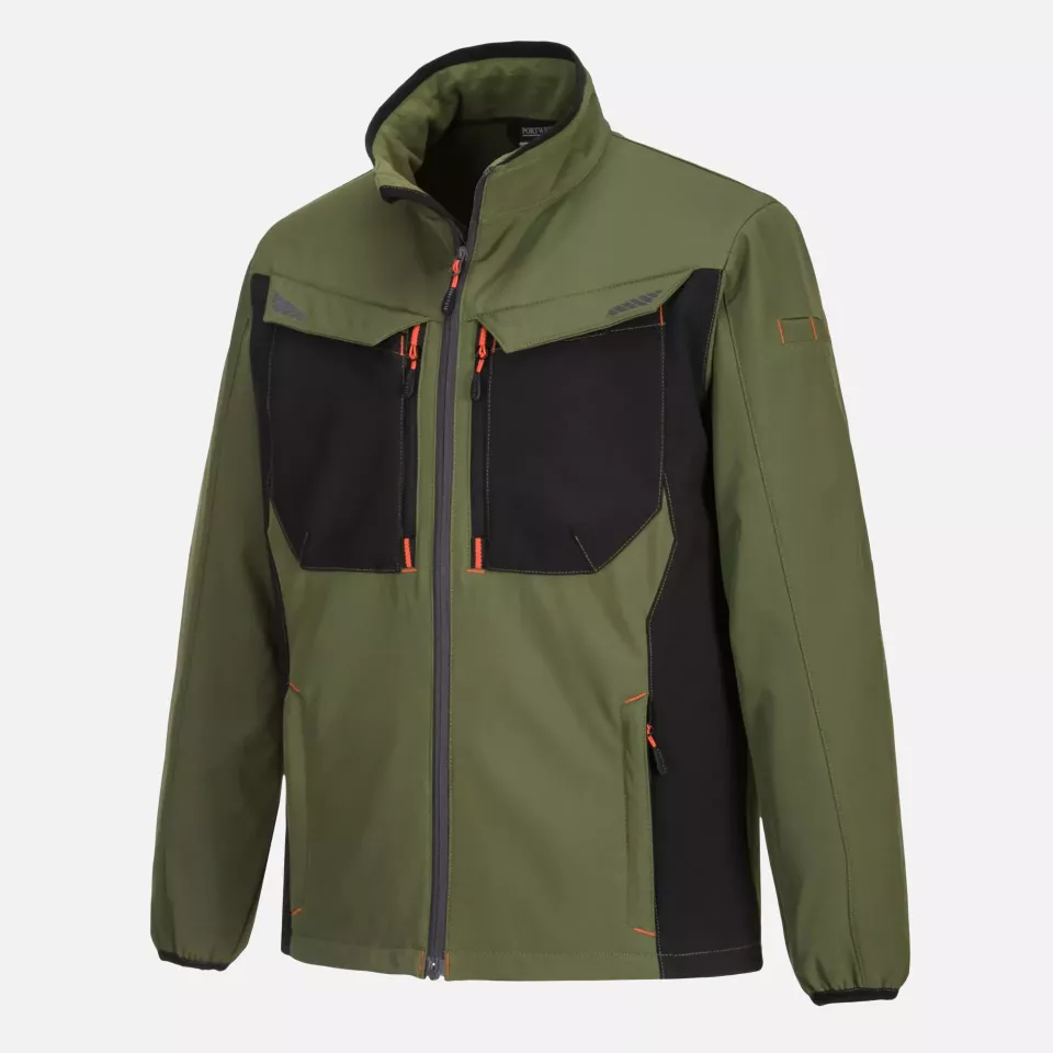 Portwest T750OGR, WX3 Softshell (3L), Olive Green, image 3, gallery thumbnail