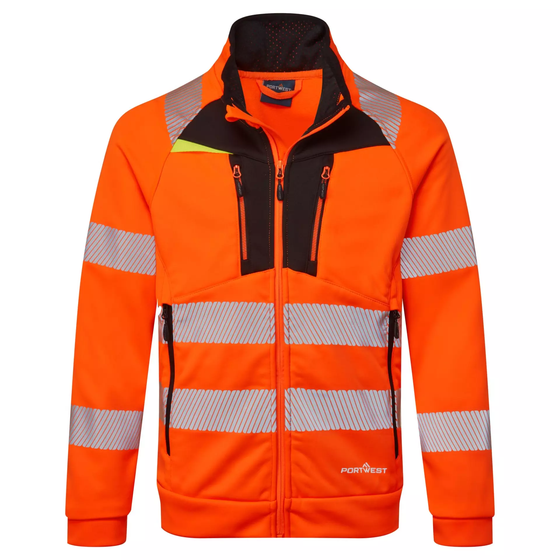 Portwest DX484OBR, DX4 Hi-Vis Hoodie, Orange/Black, image 1