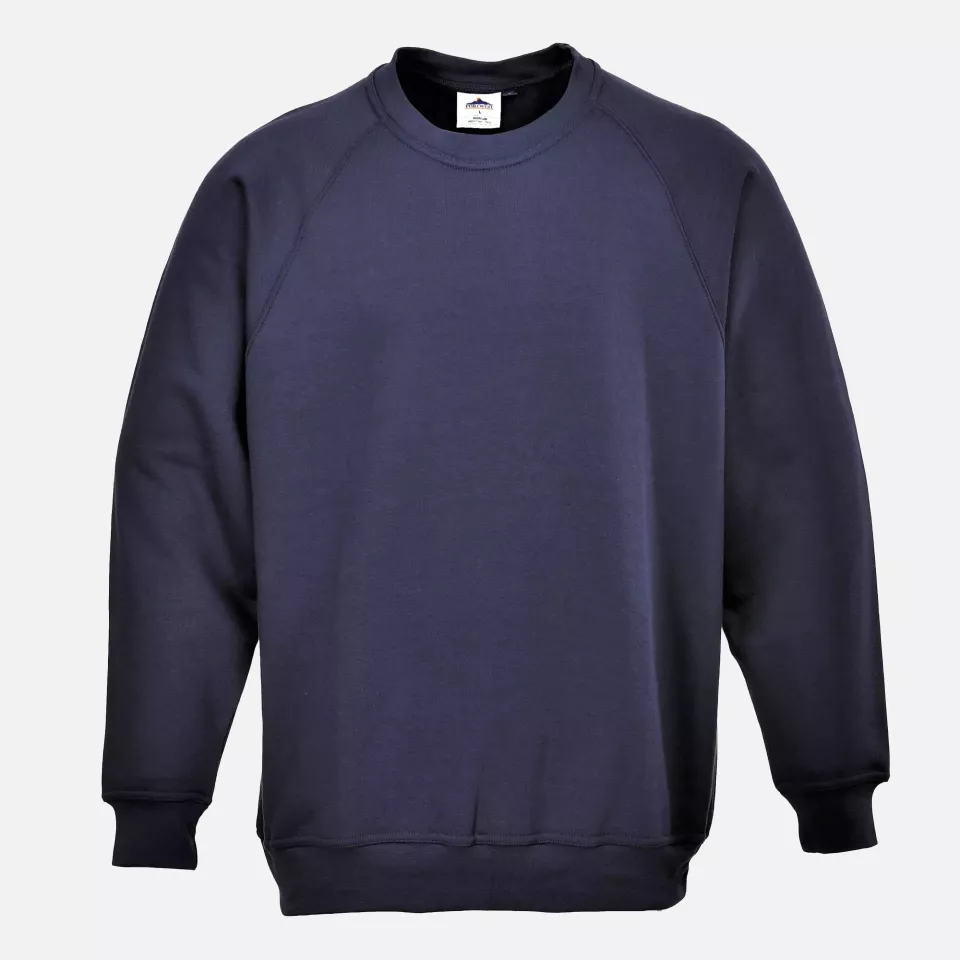 Portwest B300NAR, Roma Sweatshirt, Navy, image 1, gallery thumbnail