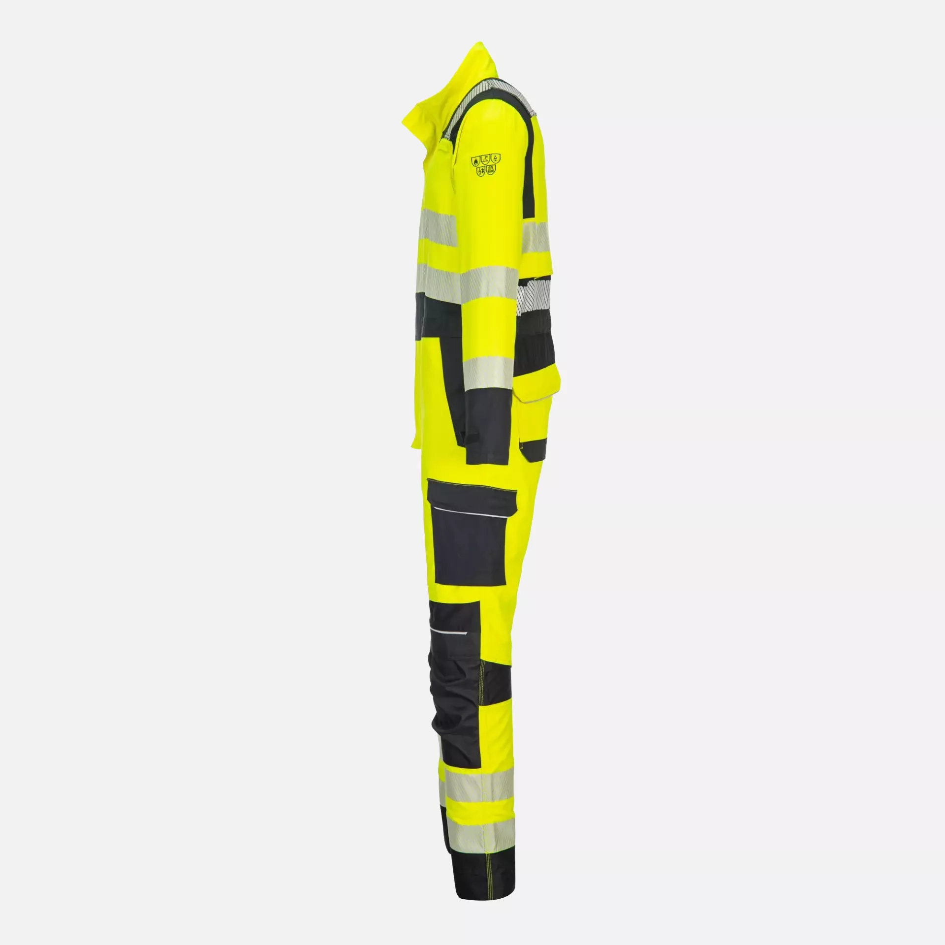 Portwest FR507YBR, PW3 FR Modaflame Hi-Vis Coverall, Yellow/Black, image 2