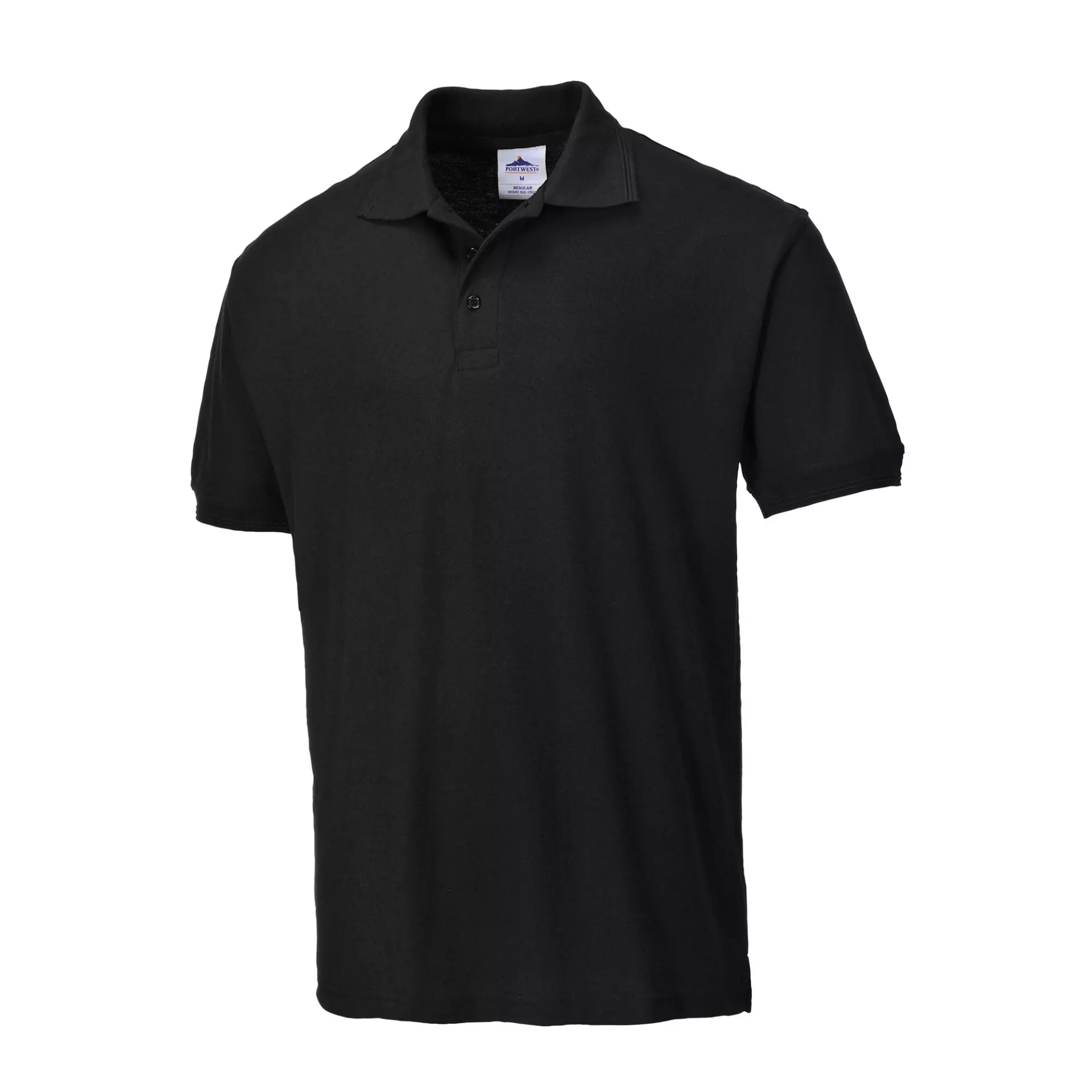 Portwest B210BKR, Naples Polo Shirt S/S, Black, image 3