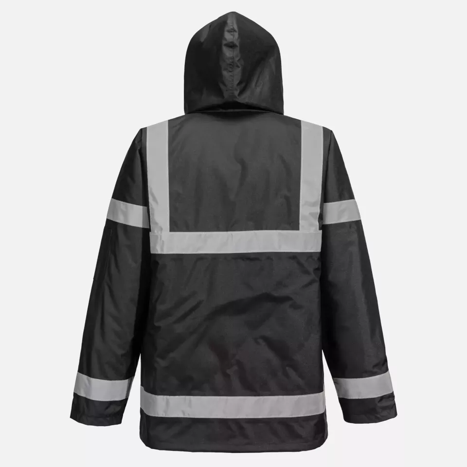 Portwest S433BKR, Iona Lite Traffic Jacket, Black, image 2, gallery thumbnail
