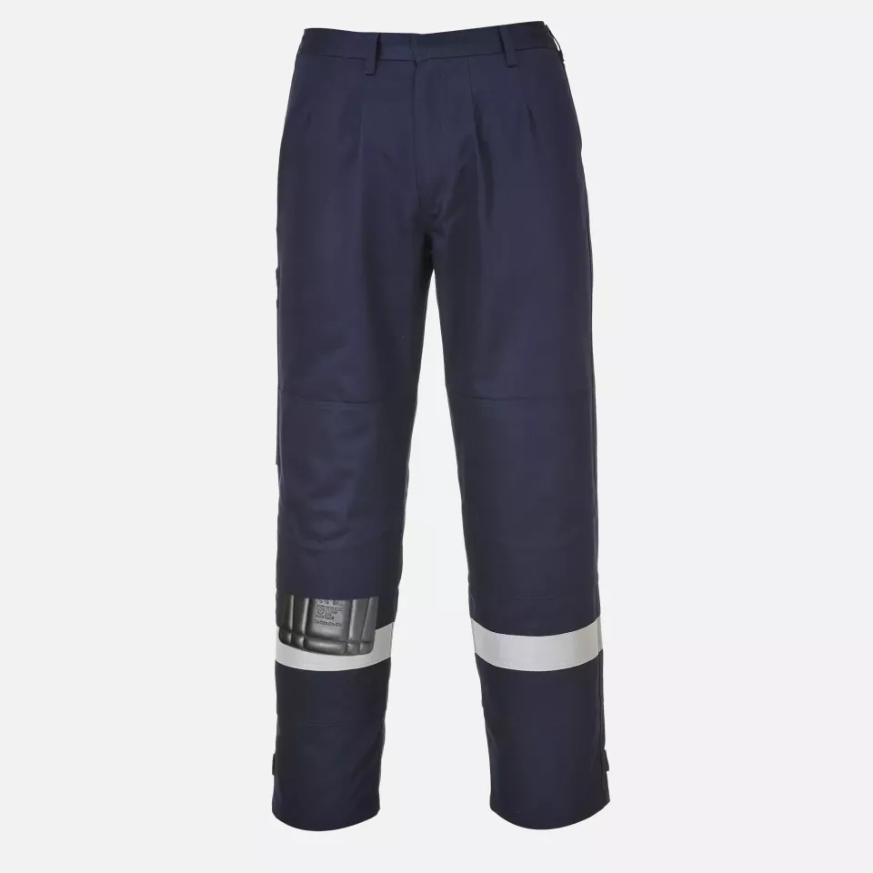 Portwest FR26NAR, Bizflame Work Trousers, Navy, image 1, gallery thumbnail