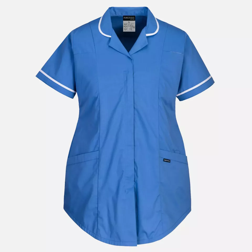 Portwest LW18HBR, Stretch Maternity Tunic, Hamilton Blue, image 1, gallery thumbnail