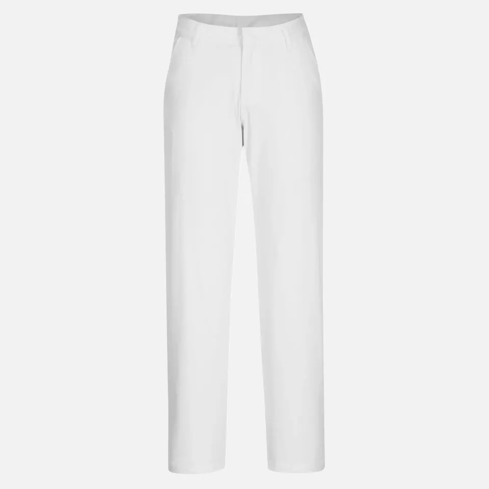 Portwest S235WHR, WX2 Eco Women's Stretch Slim Chino Trousers, White, image 1, gallery thumbnail