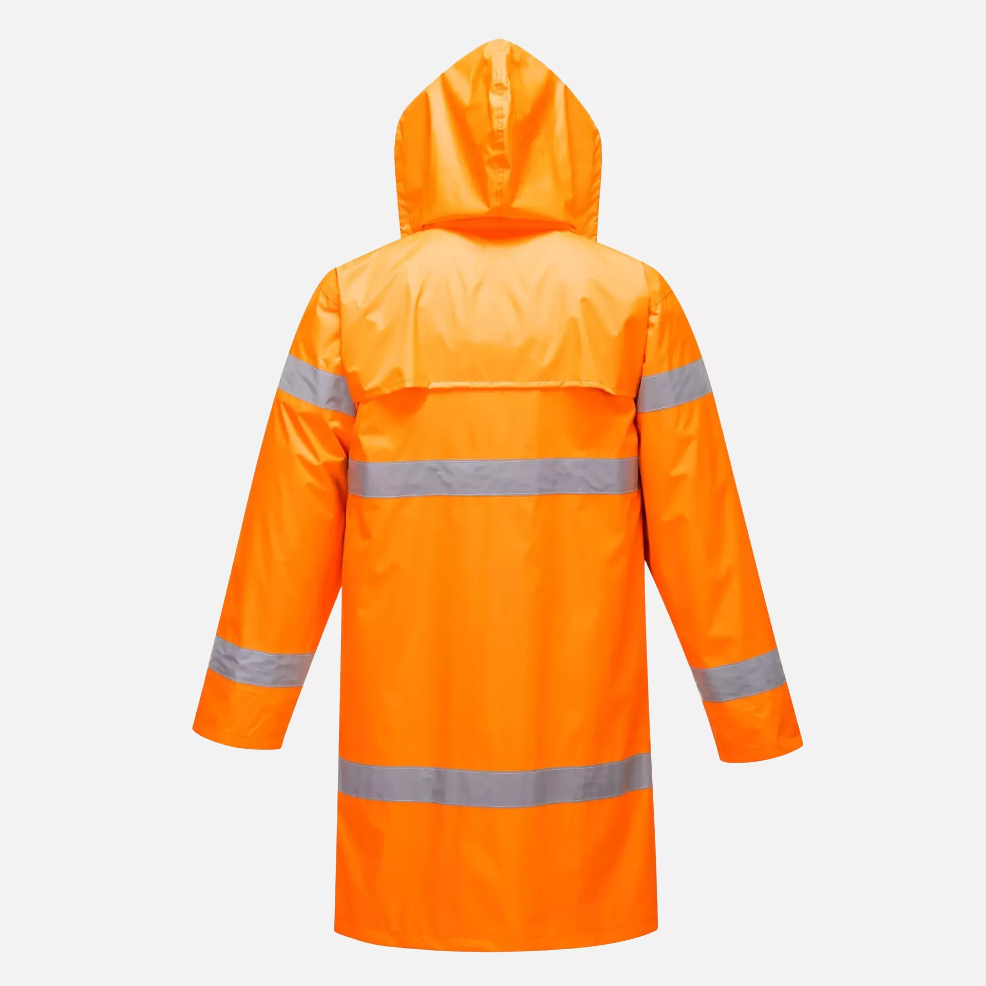 Portwest H442ORR, Hi-Vis Rain Coat 100cm, Orange, image 2