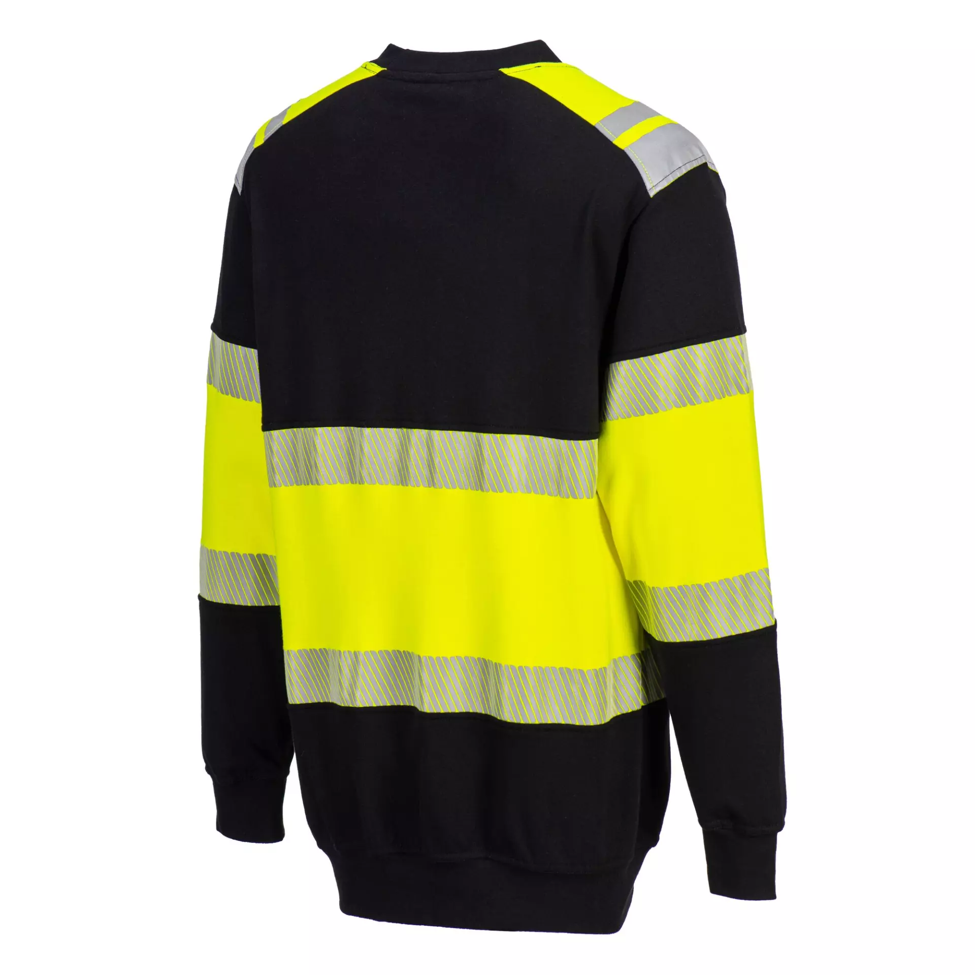 Portwest FR716YBR, PW3 FR Modaflame Hi-Vis Class 1 Sweatshirt, Yellow/Black, image 3