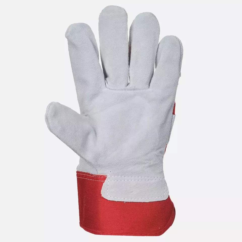 Portwest A220RER, Premium Chrome Rigger Glove, Red, image 2, gallery thumbnail