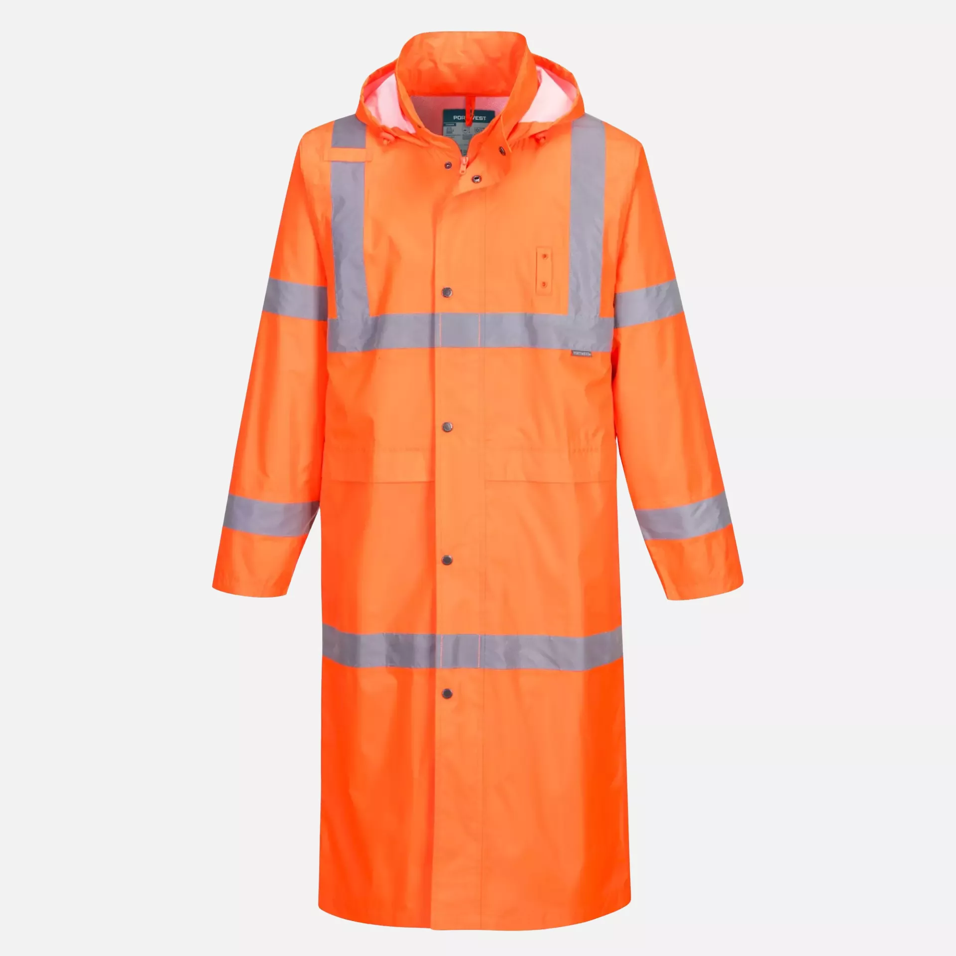 Portwest H445ORR, Hi-Vis Rain Coat 122cm, Orange, image 4