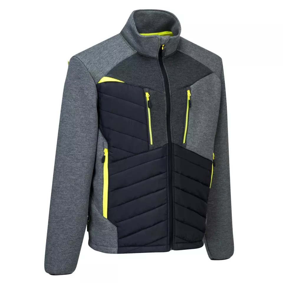 Portwest DX471MGR, DX4 Hybrid Baffle Jacket, Metal Grey, image 3, gallery thumbnail