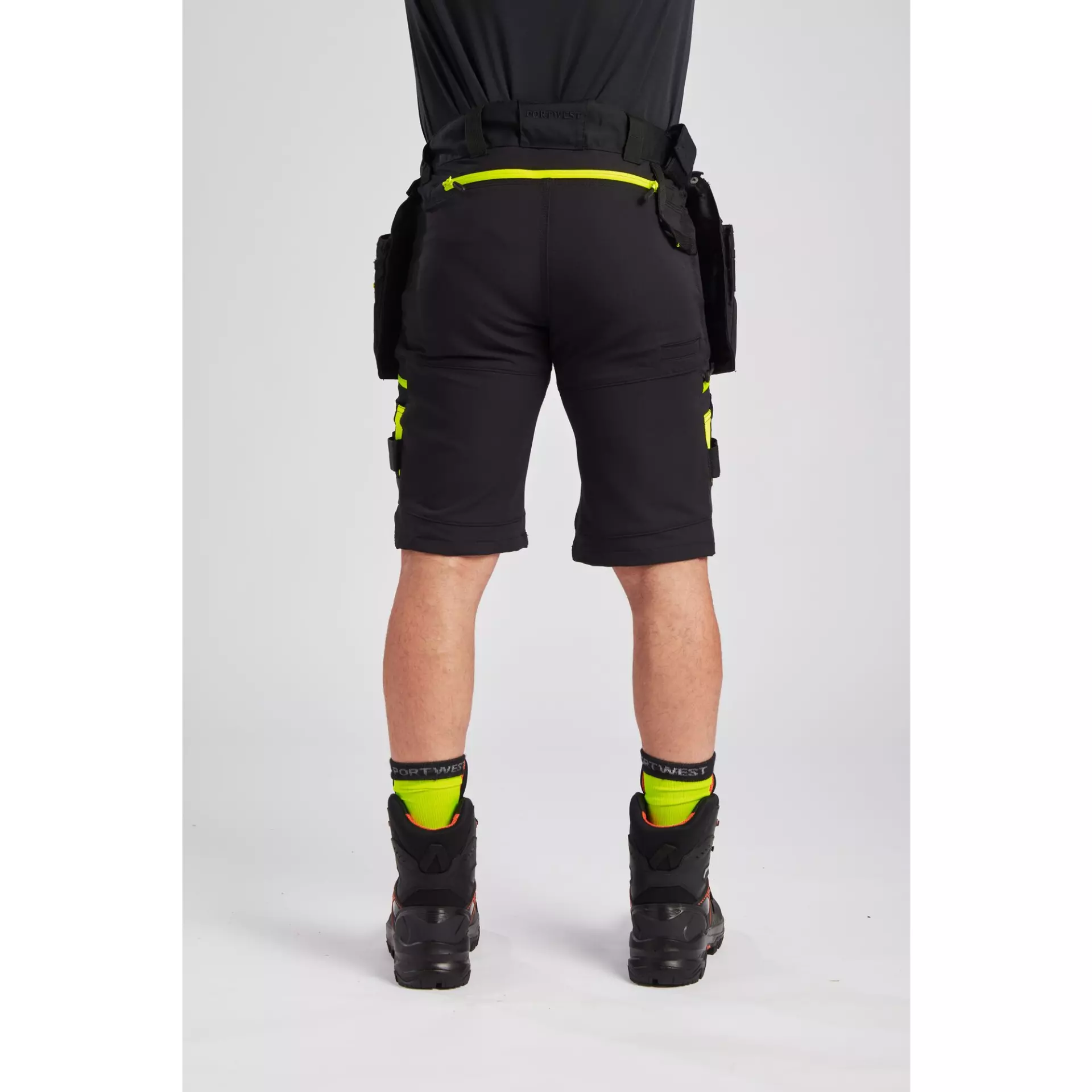 Portwest DX444BKR, DX4 Detachable Holster Pocket Shorts, Black, image 5