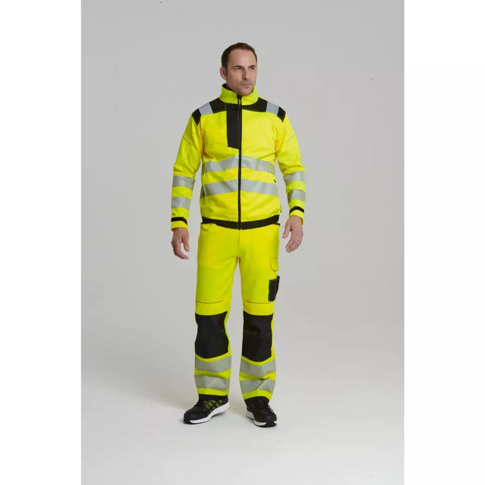 Portwest T500YBR, PW3 Hi-Vis Work Jacket, Yellow/Black, image 9, gallery thumbnail