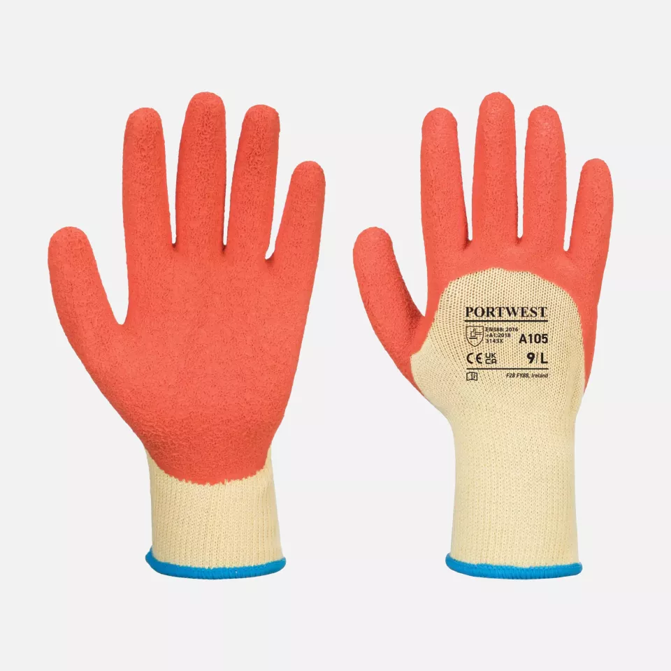 Portwest A105Y1R, Grip Xtra Glove, Yellow/Orange, image 3, gallery thumbnail