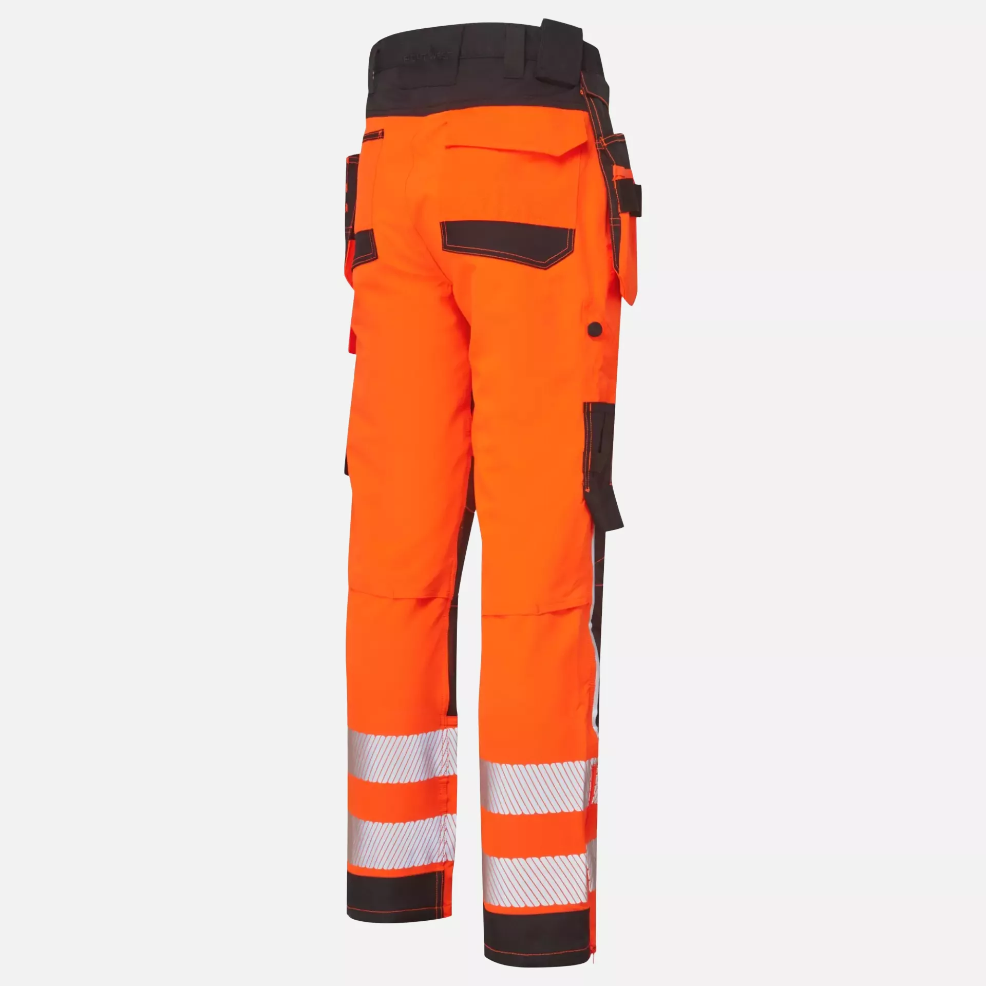 Portwest DX454OBR, DX4 Hi-Vis Detachable Holster Pocket Craft Trousers, Orange/Black, image 4
