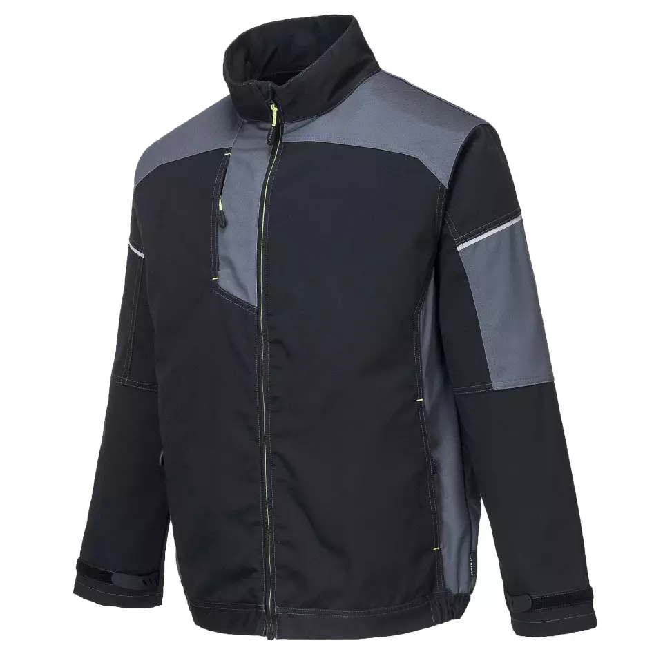 Portwest T603BZR, PW3 Work Jacket, Black/Zoom Grey, image 3, gallery thumbnail