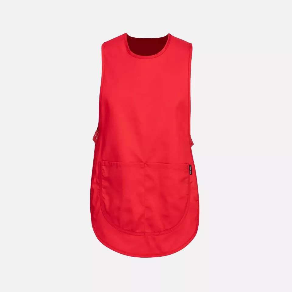 Portwest S843RER, Tabard Apron with Pocket, Red, image 1, gallery thumbnail