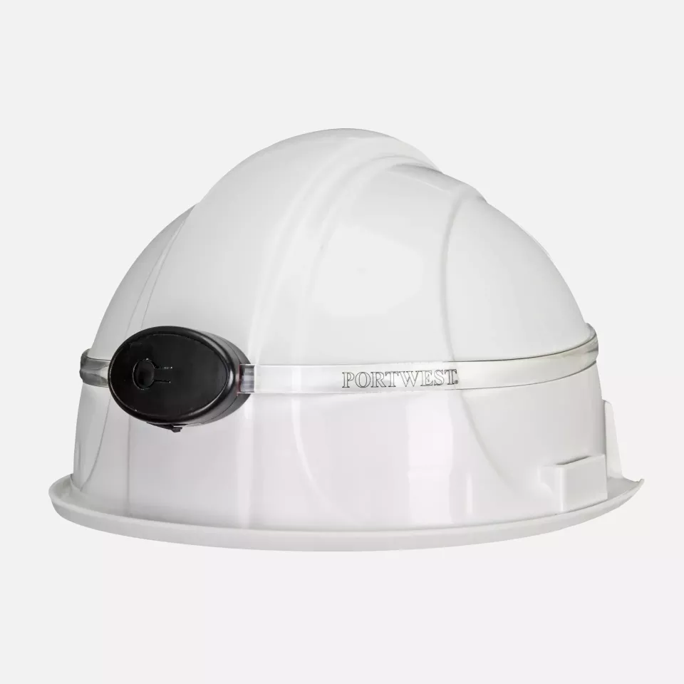 Portwest HV14BKR, 360° Illuminating Helmet Band Light, Black, image 3, gallery thumbnail