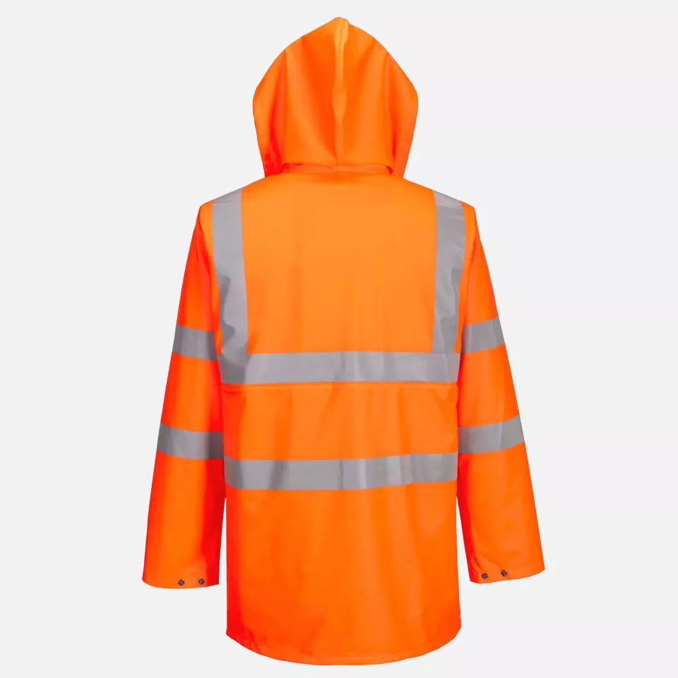Portwest RT50ORR, Sealtex Ultra Hi-Vis Rain Jacket, Orange, image 2, gallery thumbnail