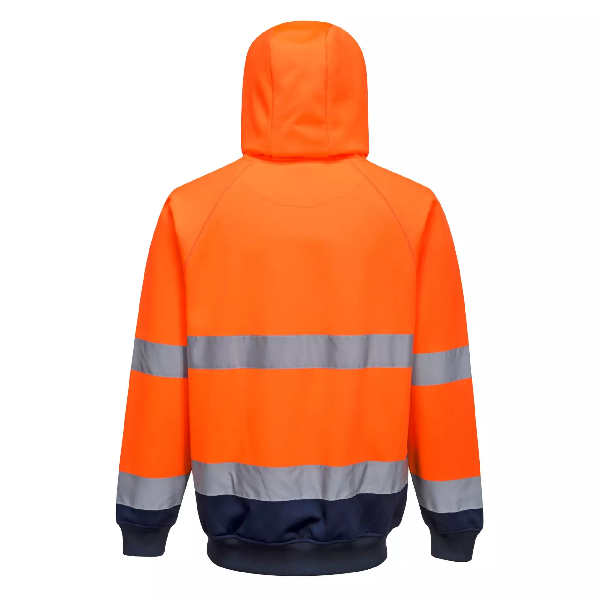 Portwest B316ONR, Hi-Vis Contrast Hoodie, Orange/Navy, image 2