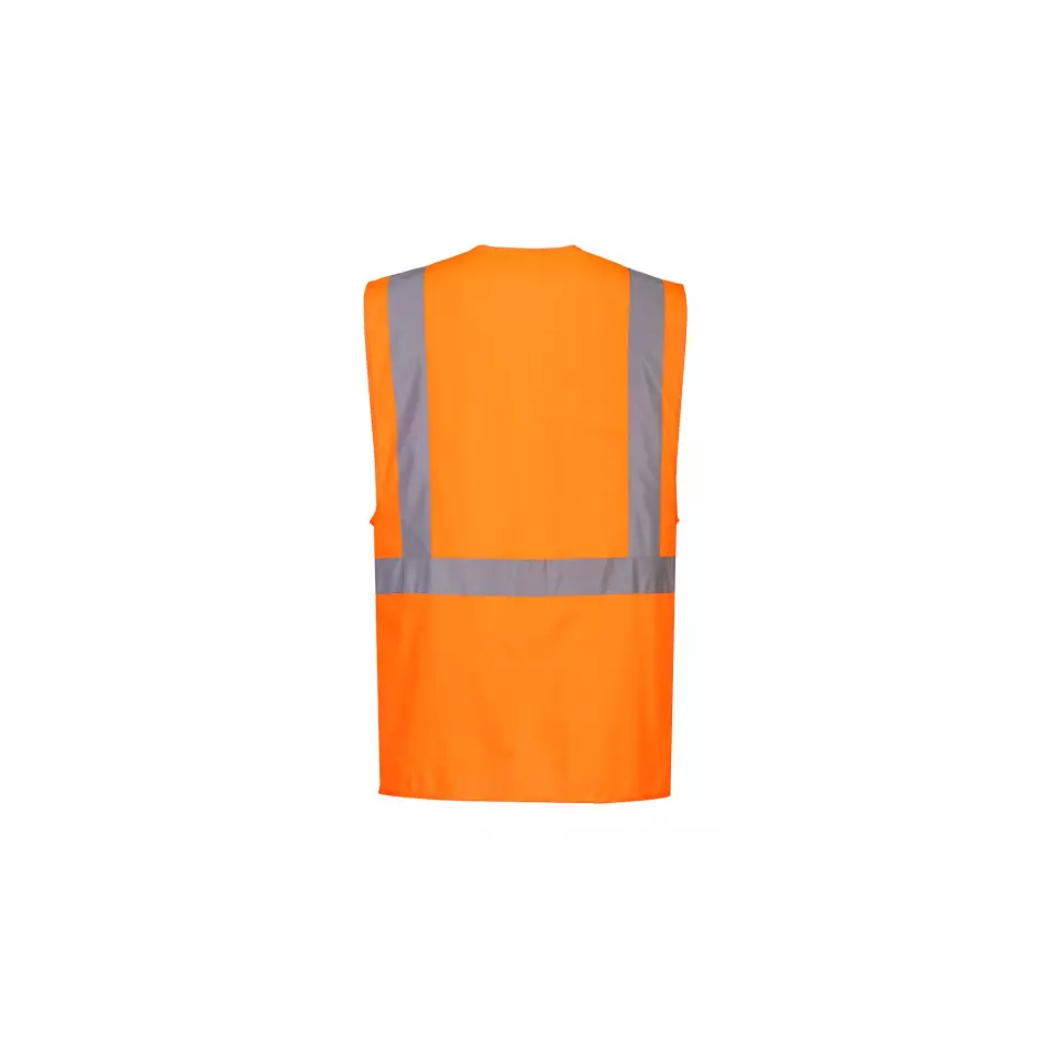 Portwest C357ORR, Hi-Vis Tablet Pocket Executive Vest, Orange, image 2, gallery thumbnail