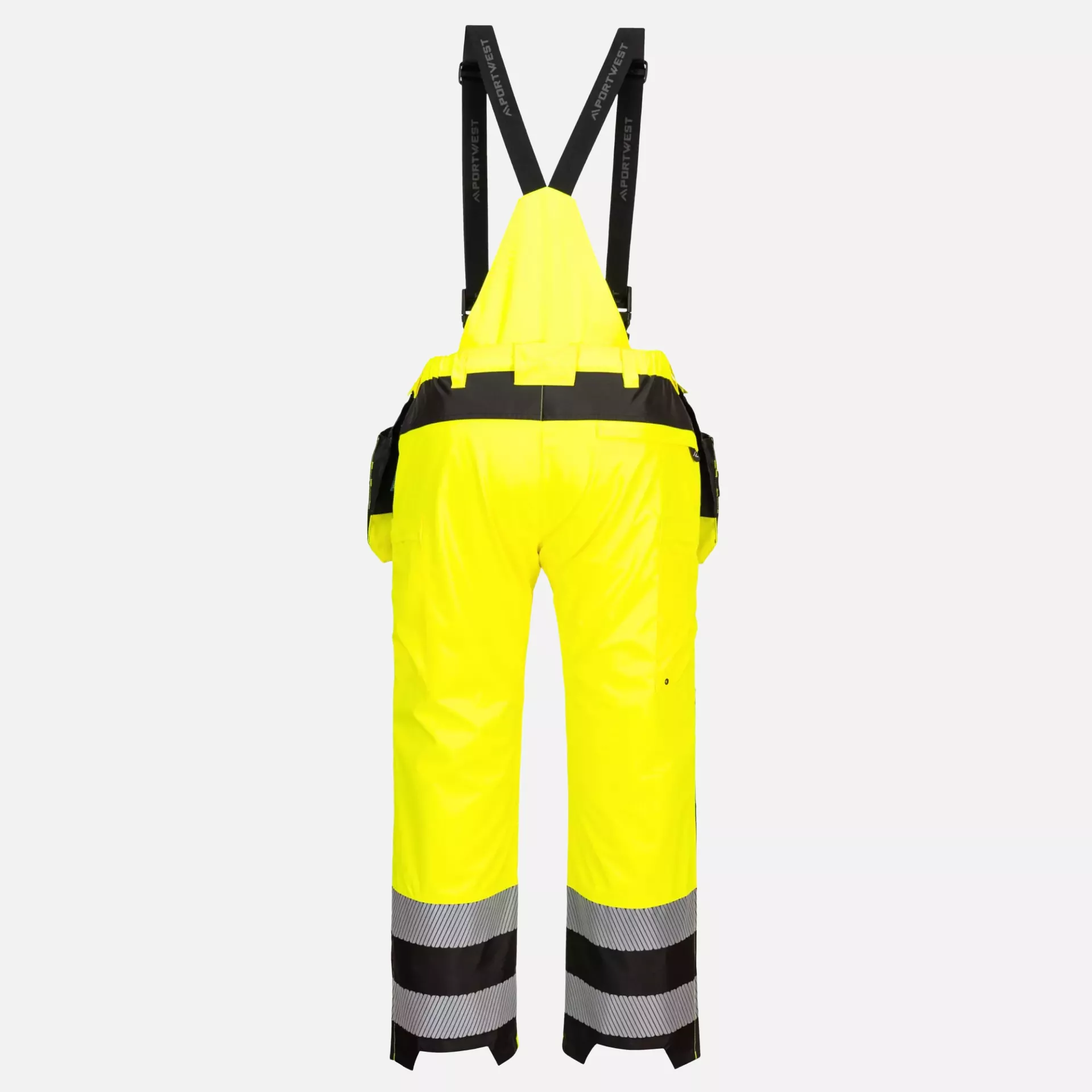 Portwest PW356YBR, PW3 Hi-Vis Rain Trousers, Yellow/Black, image 2