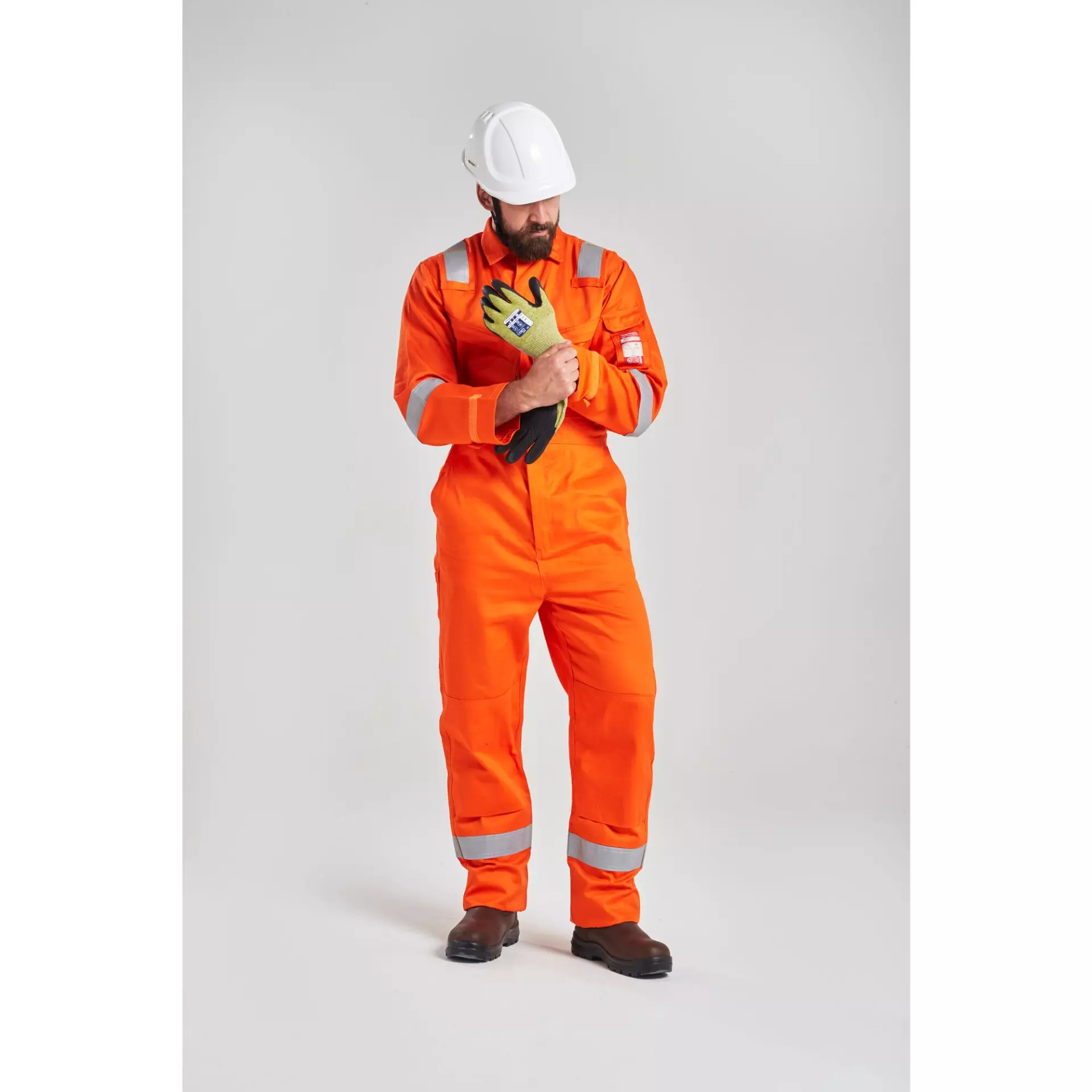 Portwest FR21ORR, Bizflame Work FR Super Lightweight Anti-Static Coverall, Orange, image 6