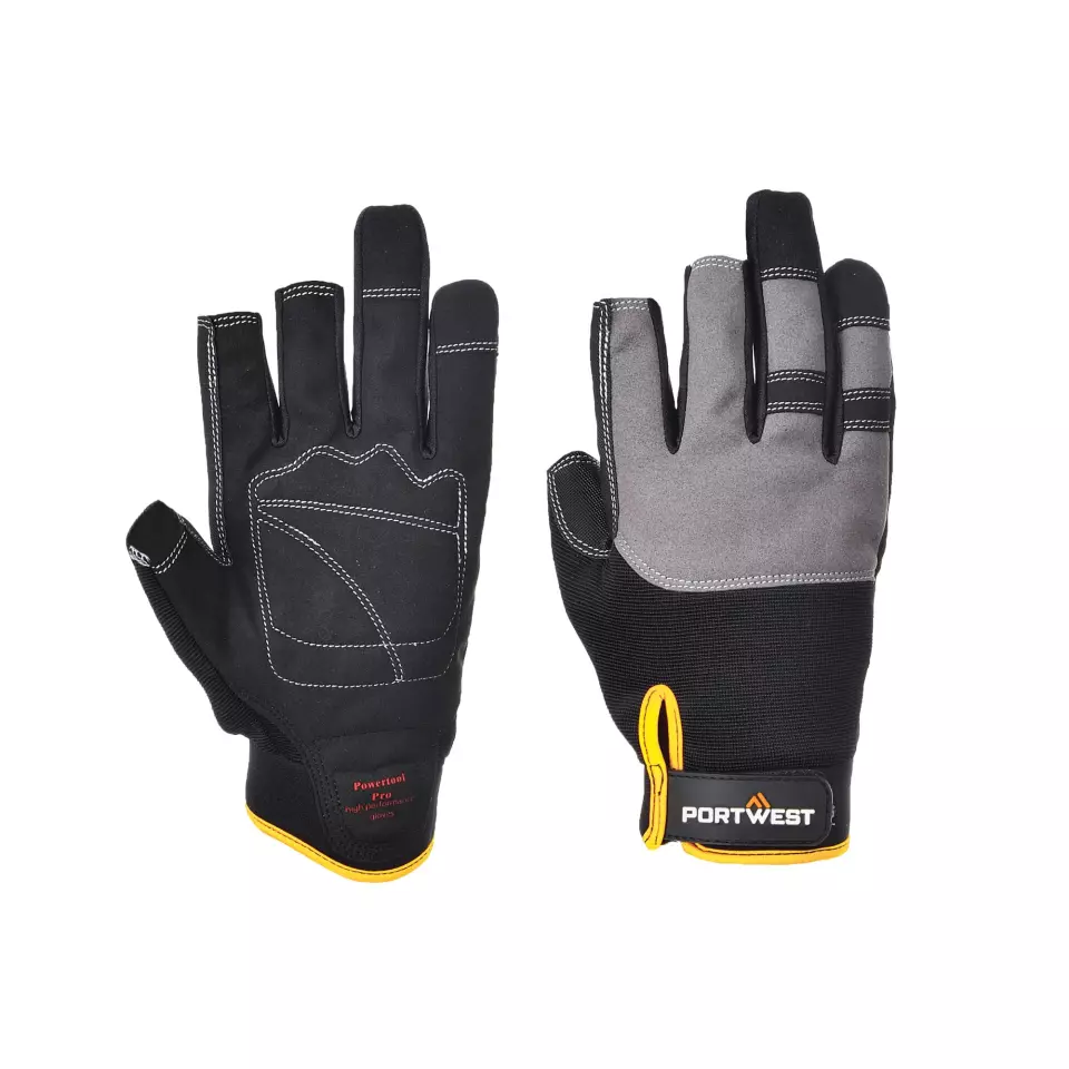Portwest A740BKR, Powertool Pro - High Performance Glove, Black, image 2, gallery thumbnail