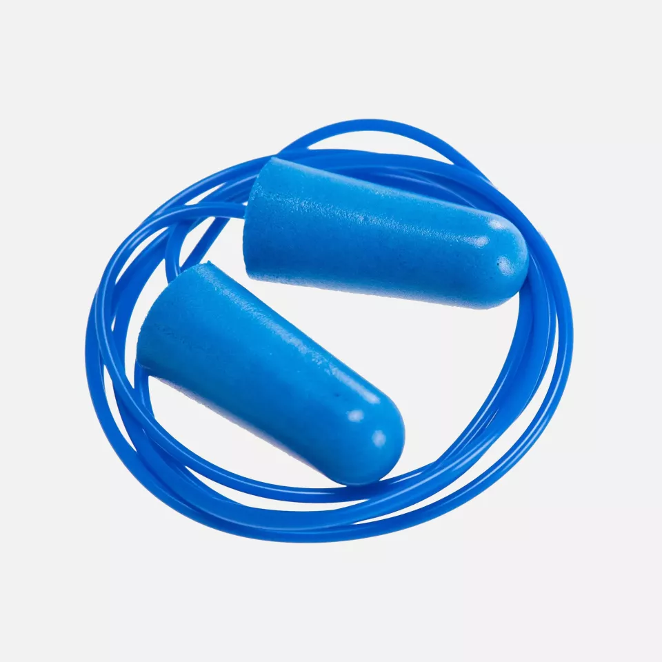 Portwest EP30BLU, Detectable Corded PU Ear Plugs, Blue, image 1, gallery thumbnail
