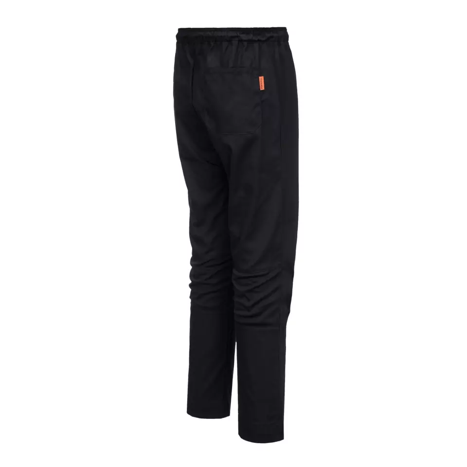 Portwest C073BKR, Chef's MeshAir Pro Trousers, Black, image 3, gallery thumbnail