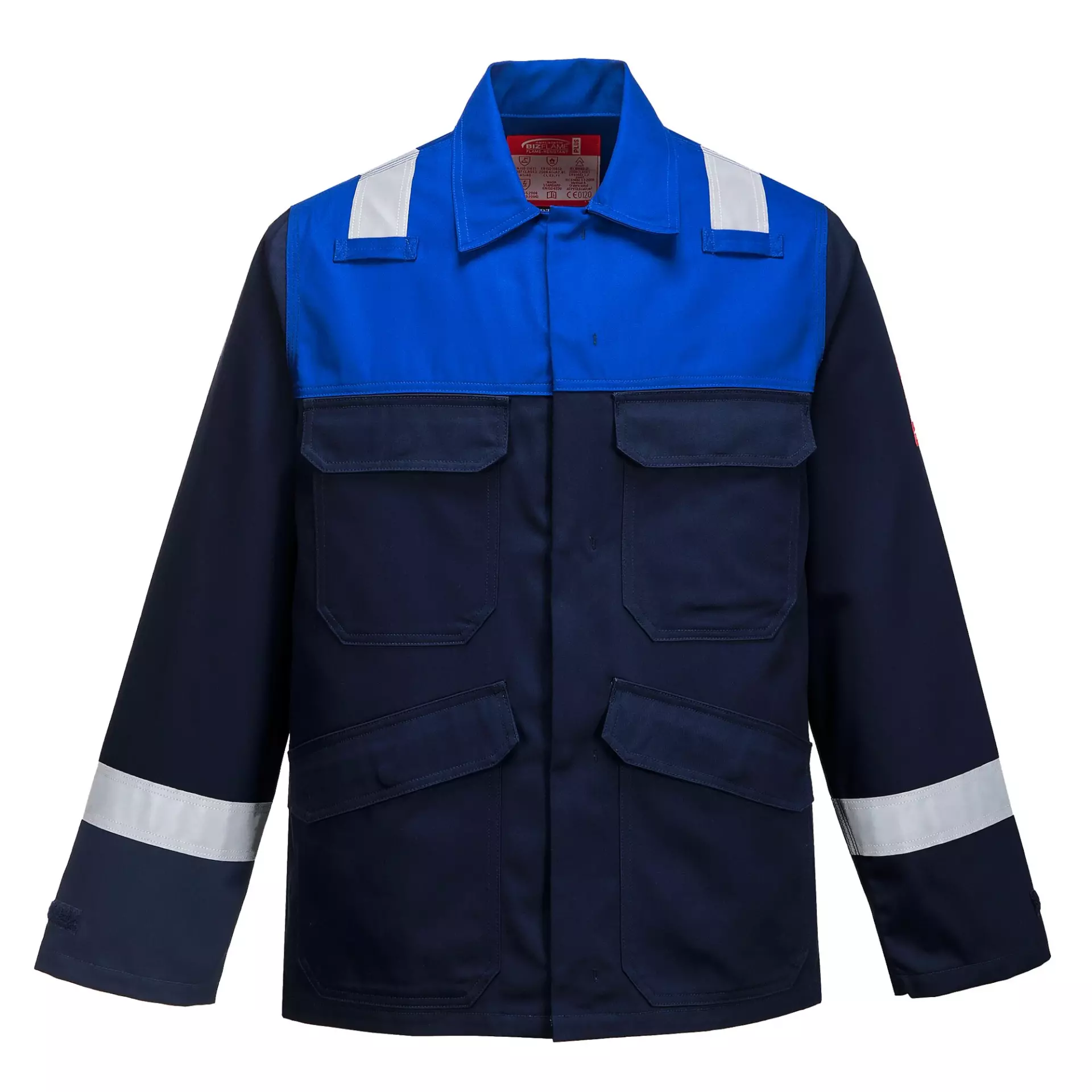 Portwest FR55NRR, Bizflame Work FR Jacket, Navy/Royal, image 1