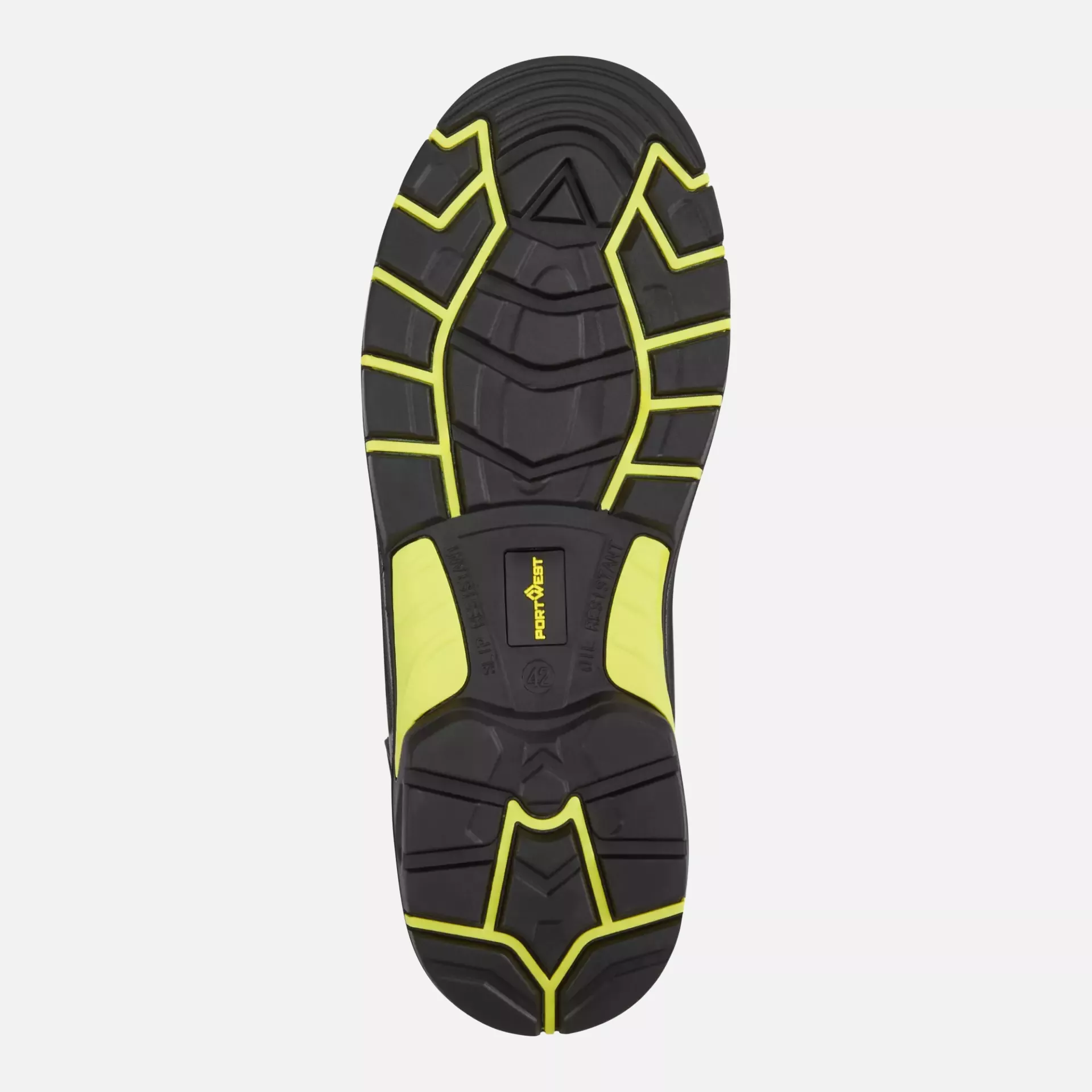 Portwest FC18BKY, Composite Action Leder Stiefel S3S ESD HRO SR SC FO, Schwarz/Gelb, image 4