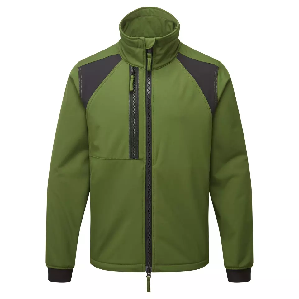 Portwest CD870OGR, WX2 Eco Softshell (2L), Olive Green, image 1, gallery thumbnail