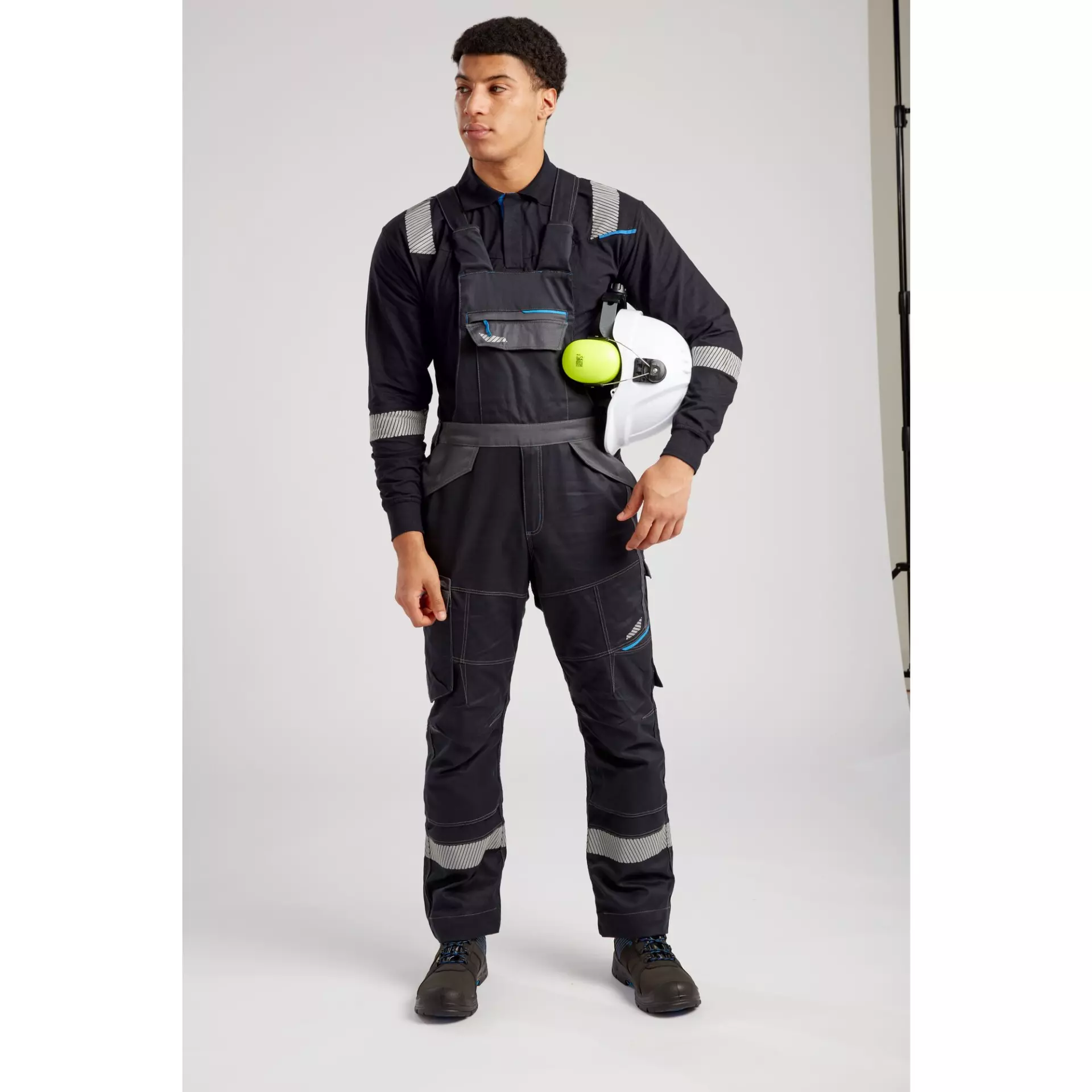 Portwest FR405BKR, WX3 FR Modaflame Latzhose, Schwarz, image 9