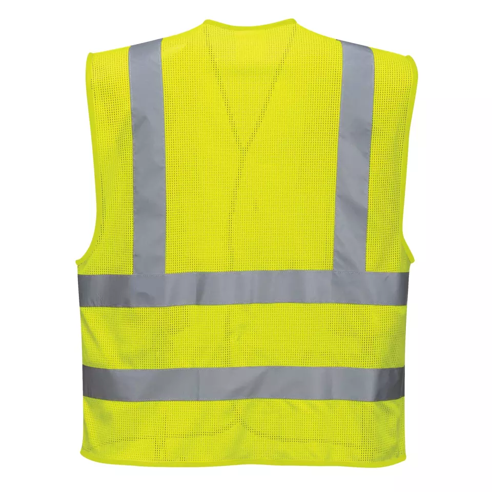 Portwest C370YER, Hi-Vis Mesh Band and Brace Vest, Yellow, image 2, gallery thumbnail