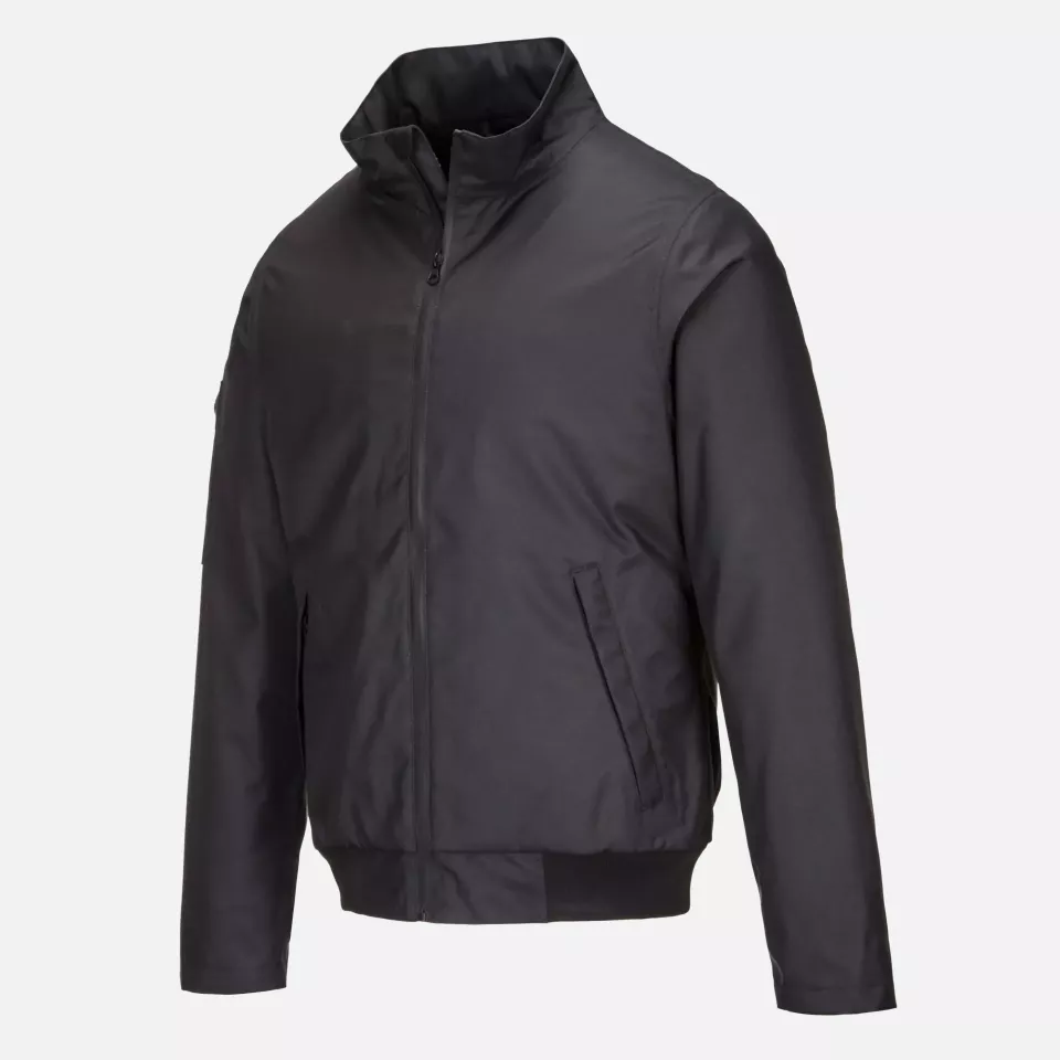 Portwest KX361BKR, KX3 Bomber Jacket, Black, image 3, gallery thumbnail