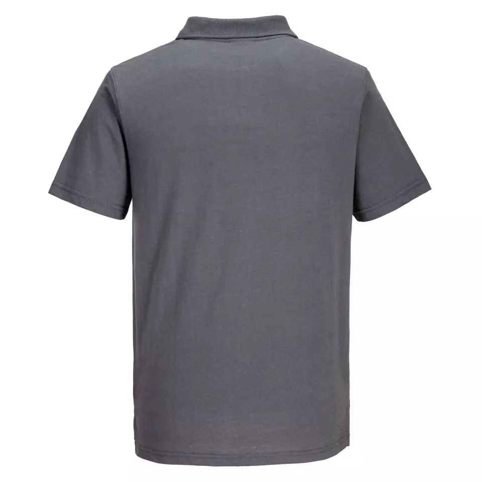 Portwest L210ZOR, Lightweight Jersey Polo Shirt, Zoom Grey, image 2, gallery thumbnail