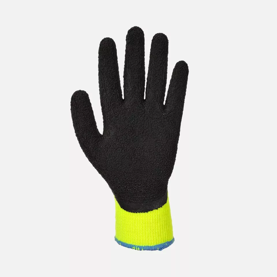 Portwest A143Y8R, Thermal Soft Grip Glove, Yellow/Black, image 3, gallery thumbnail