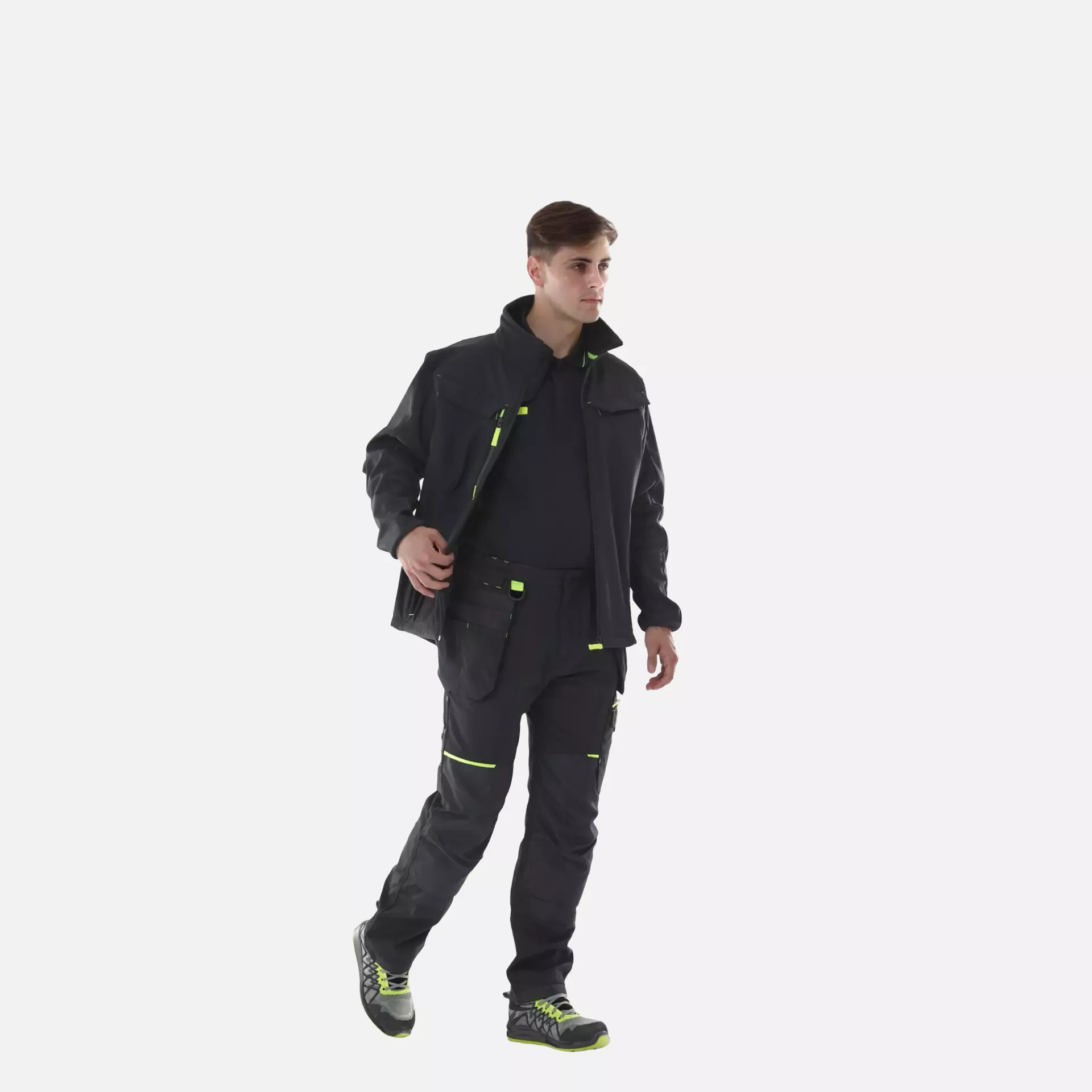 Portwest T753BKR, WX3 Eco Hybrid Softshell (2L), Black, image 6