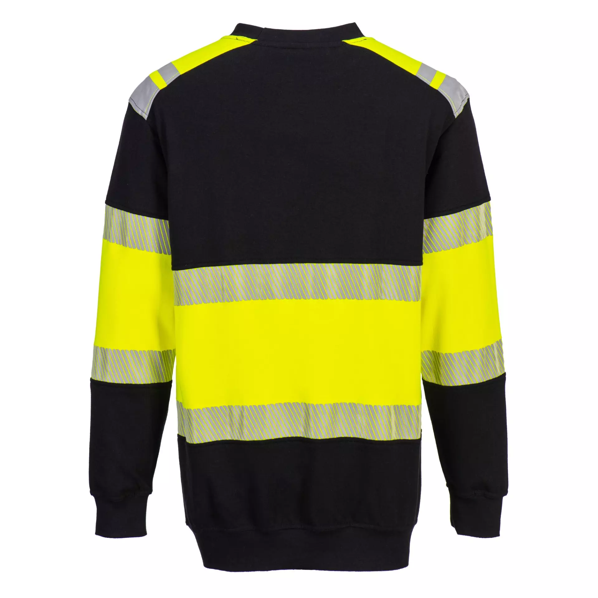 Portwest FR716YBR, PW3 FR Modaflame Hi-Vis Class 1 Sweatshirt, Yellow/Black, image 2