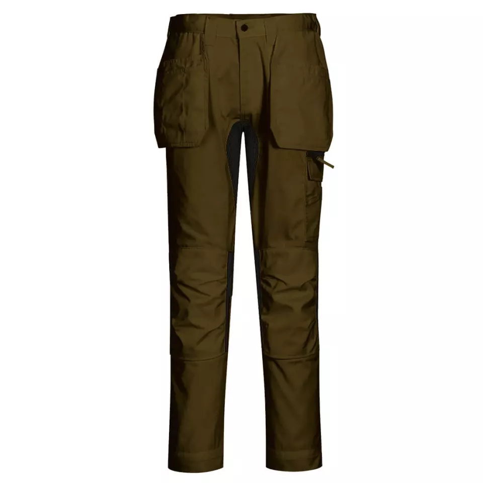 Portwest CD883OGR, WX2 Eco Stretch Holster Trousers, Olive Green, image 1, gallery thumbnail