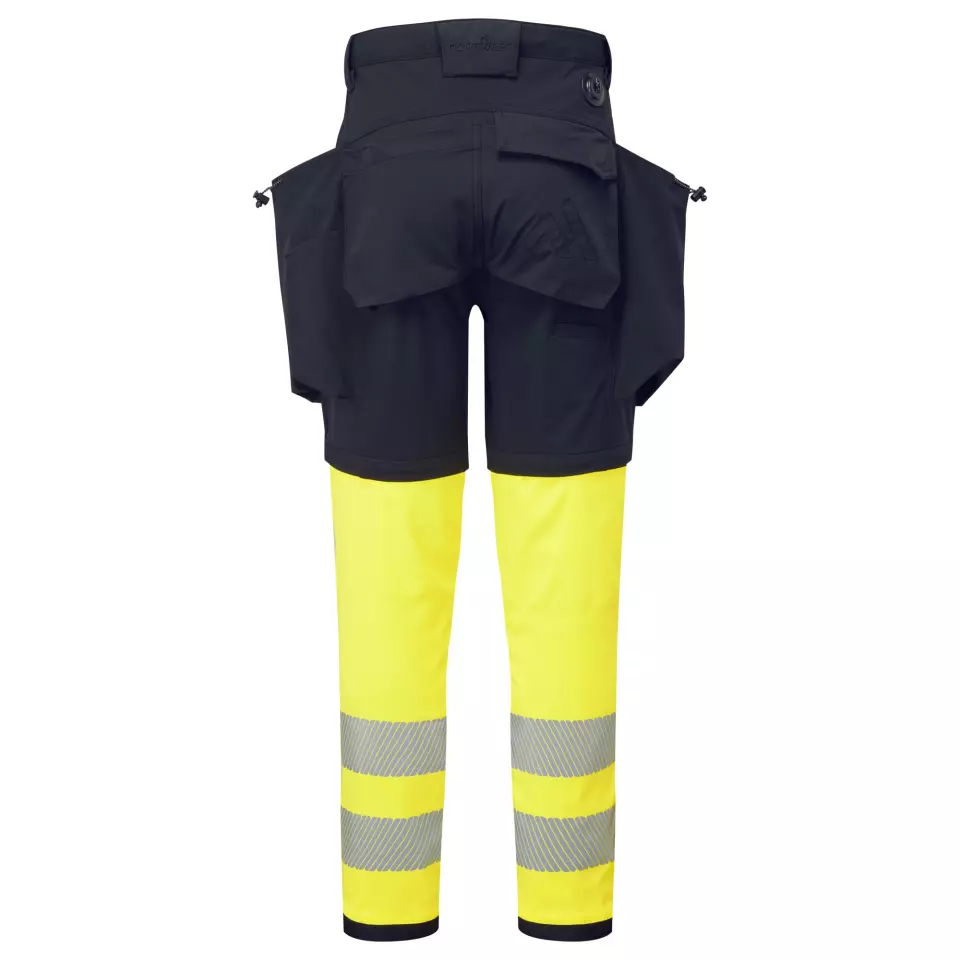 Portwest BX321BKY, Ultimate Modular 3-in-1 Trousers, Black/Yellow, image 8, gallery thumbnail