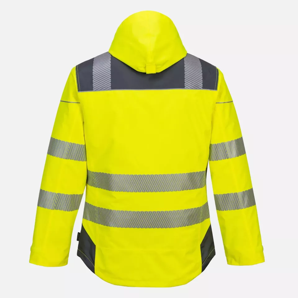 Portwest T400YGY, PW3 Hi-Vis Winterjacke, Gelb/Grau, image 2, gallery thumbnail