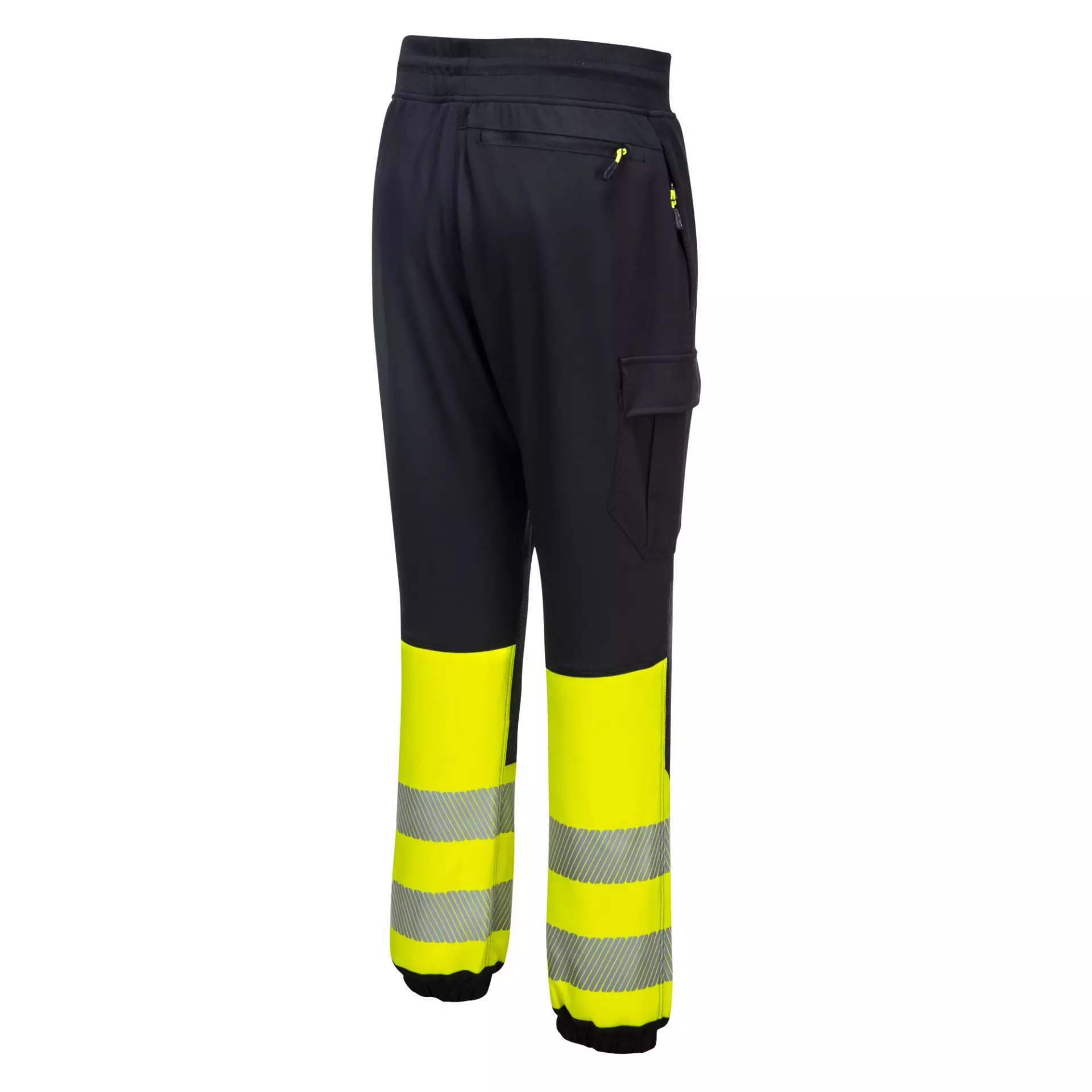 Portwest KX341KYR, PW3 Hi-Vis Flexi Class 1 Jogger, Black/Yellow, image 3