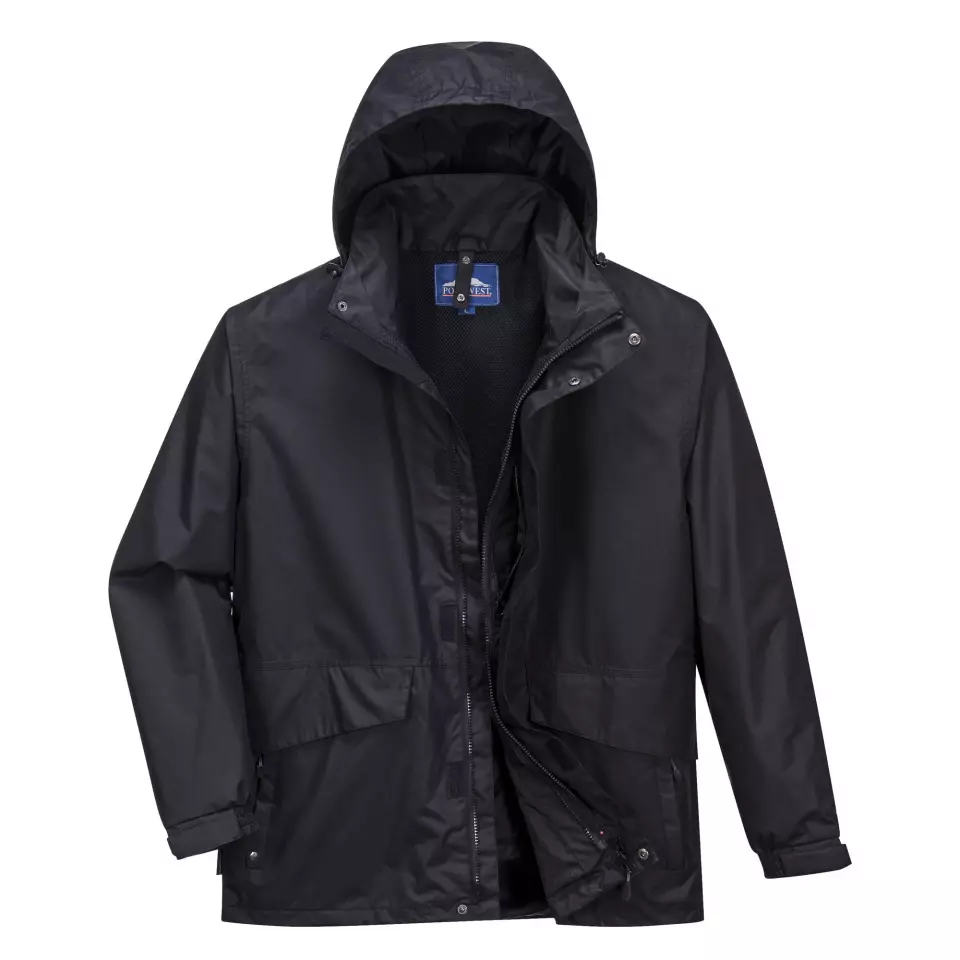 Portwest S507BKR, Argo 3-in-1 Jacket, Black